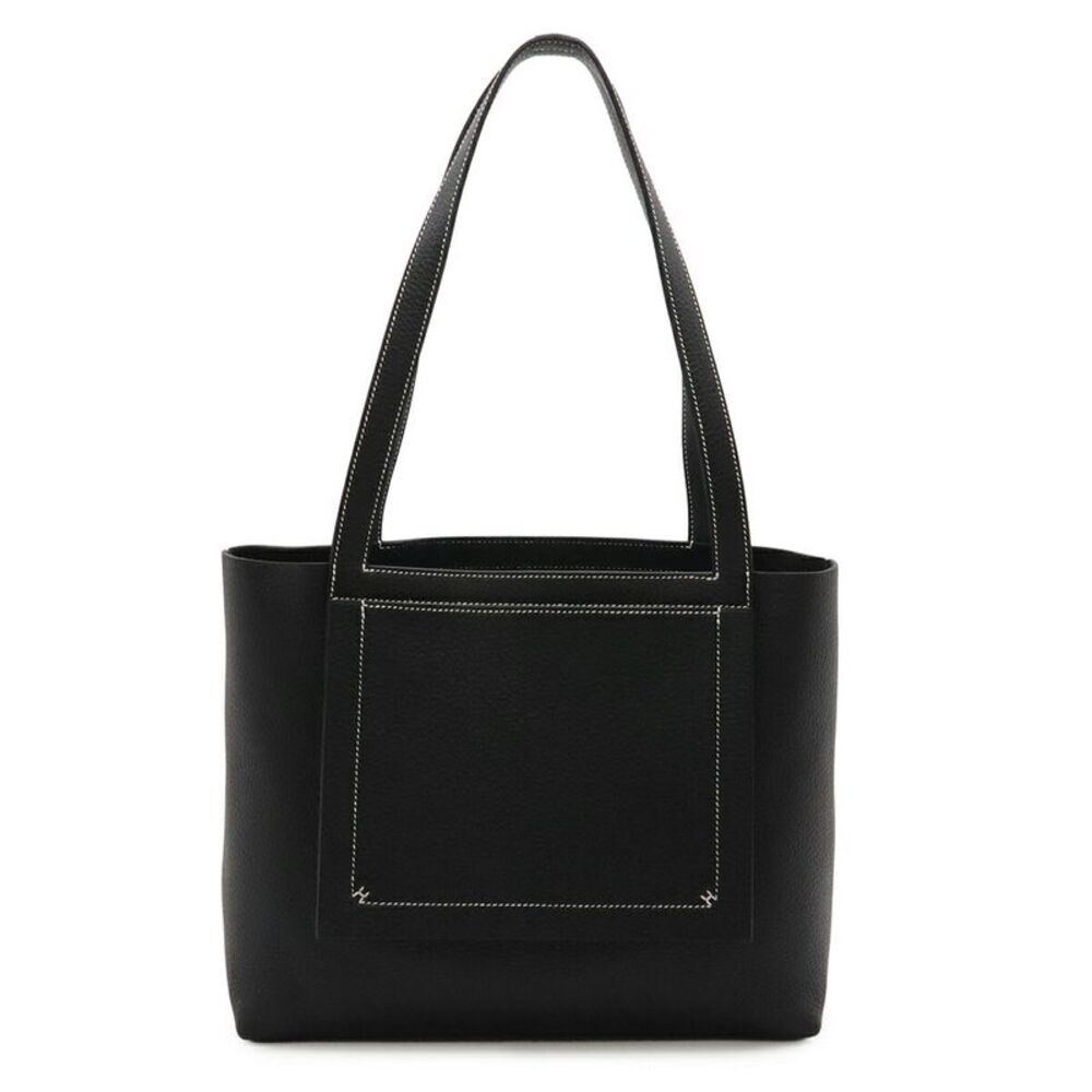 Hermes Cabas Elier 31 Tote Bag Black Leather